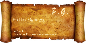 Pelle György névjegykártya
